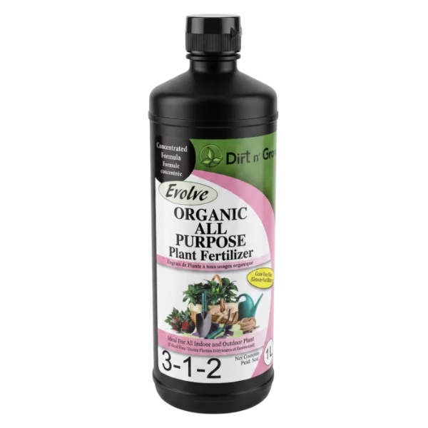 Evolve Organic All Purpose Plant Fertilizer 3-1-2, 1L bottle